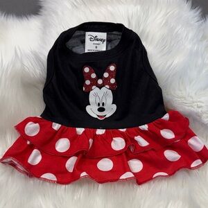 Disney Minnie Mouse Pet Dress in Black and Red
